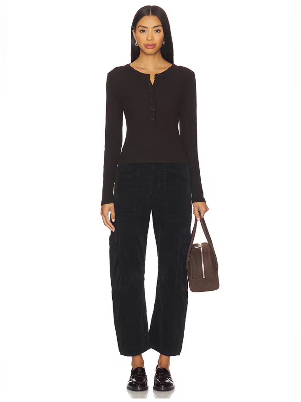 Citizens Of Humanity Marcelle Cargo Corduroy Straight Barrel Leg Pants Sz 23 New